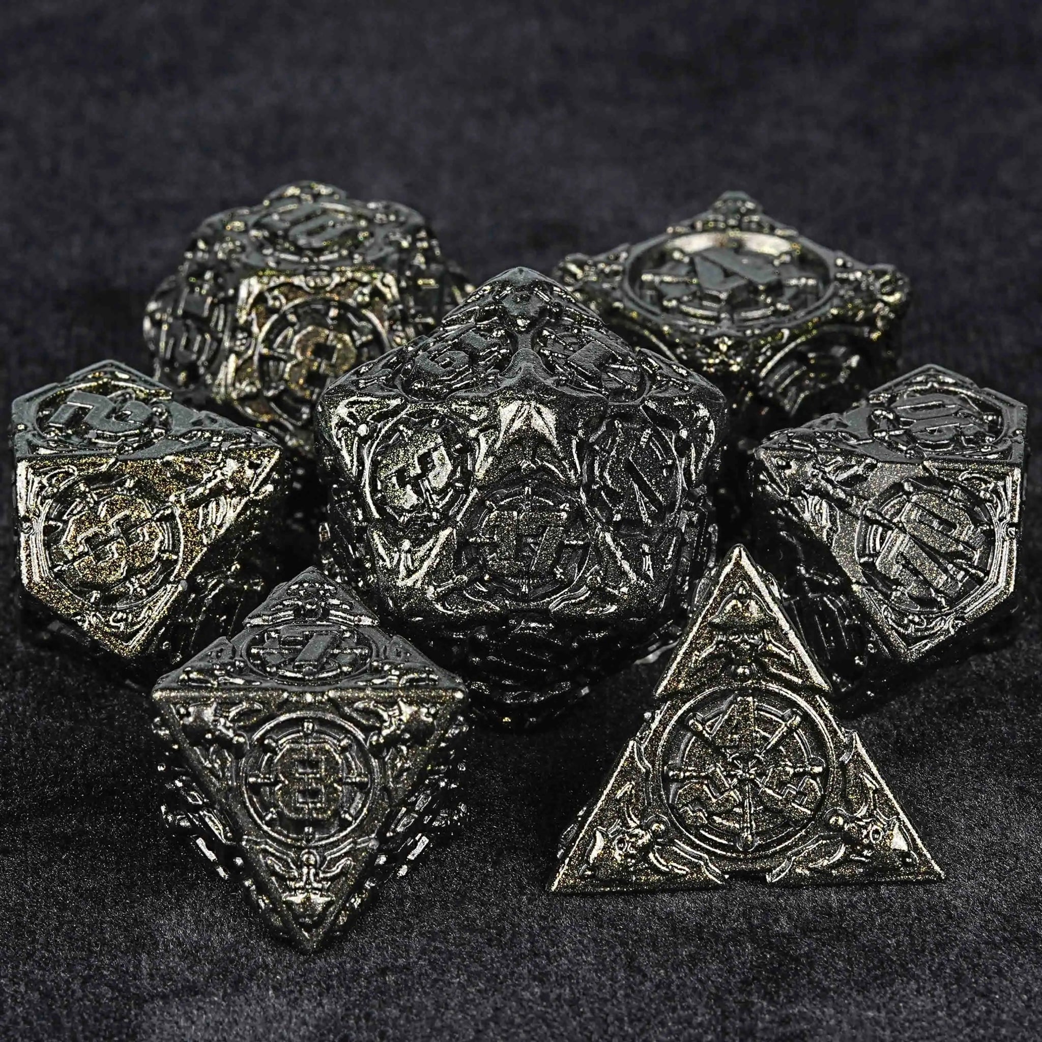 Limited Clearance - Metal Pirate DND Dice Set|3D Embossed Metal - Bear Dice