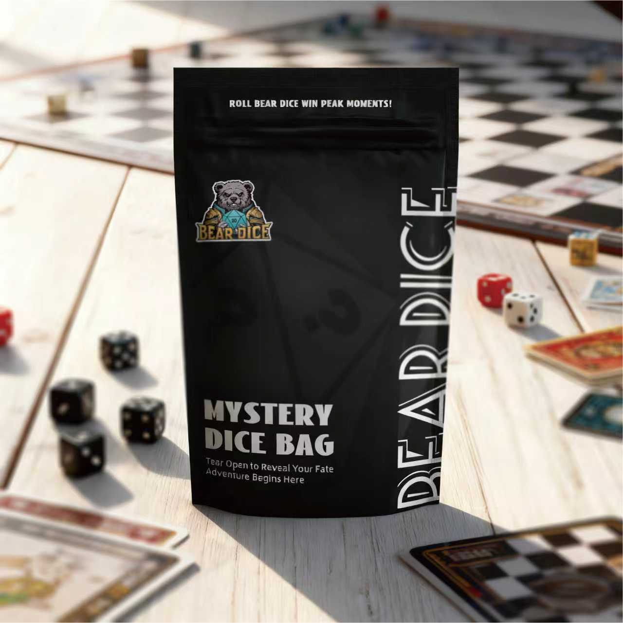 Mysterious Blind Box - Metal DND Dice/Resin RPG Dice Set Random Surprise - Bear Dice