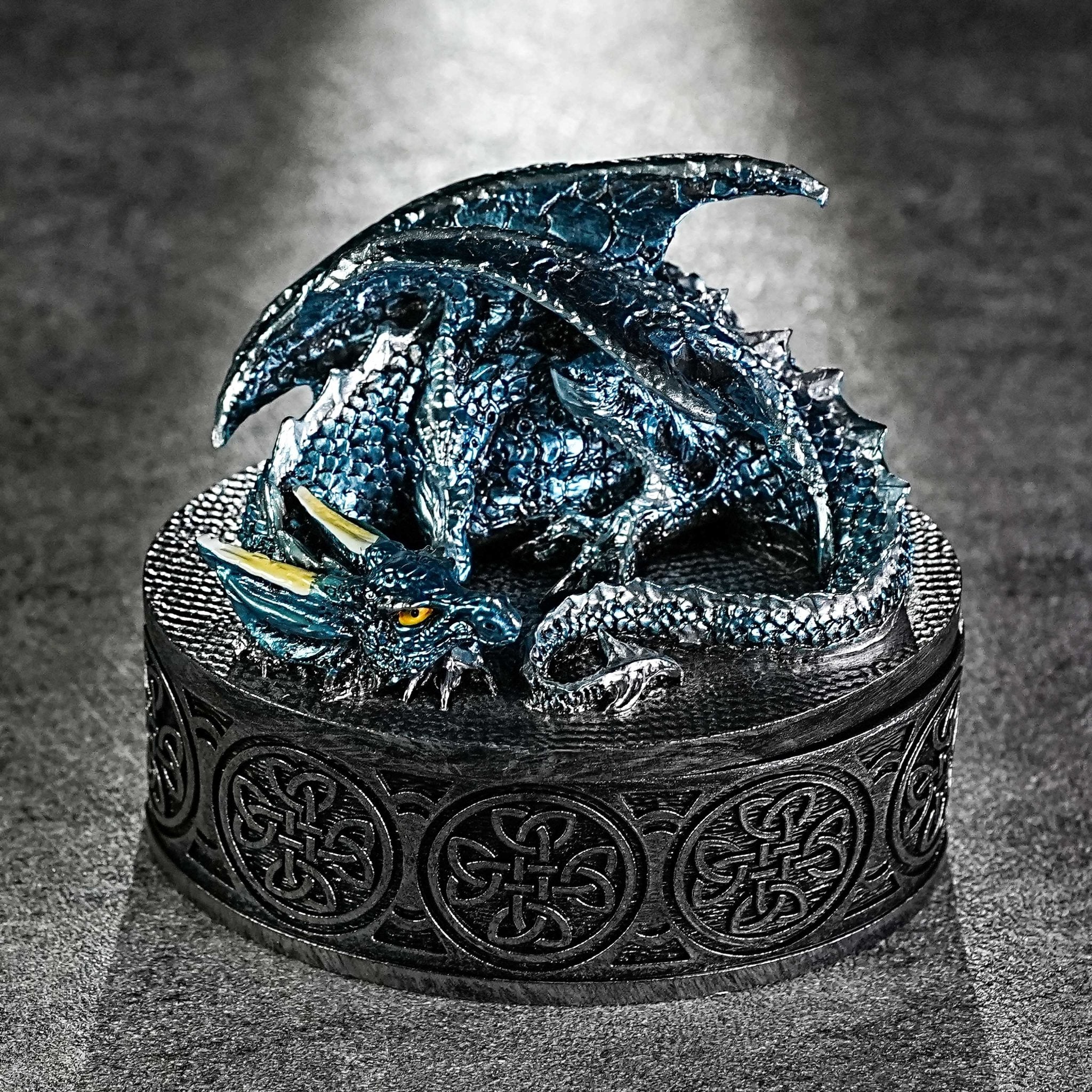 Mysterious Magic Theme Dragon Dice Storage Box - Bear Dice