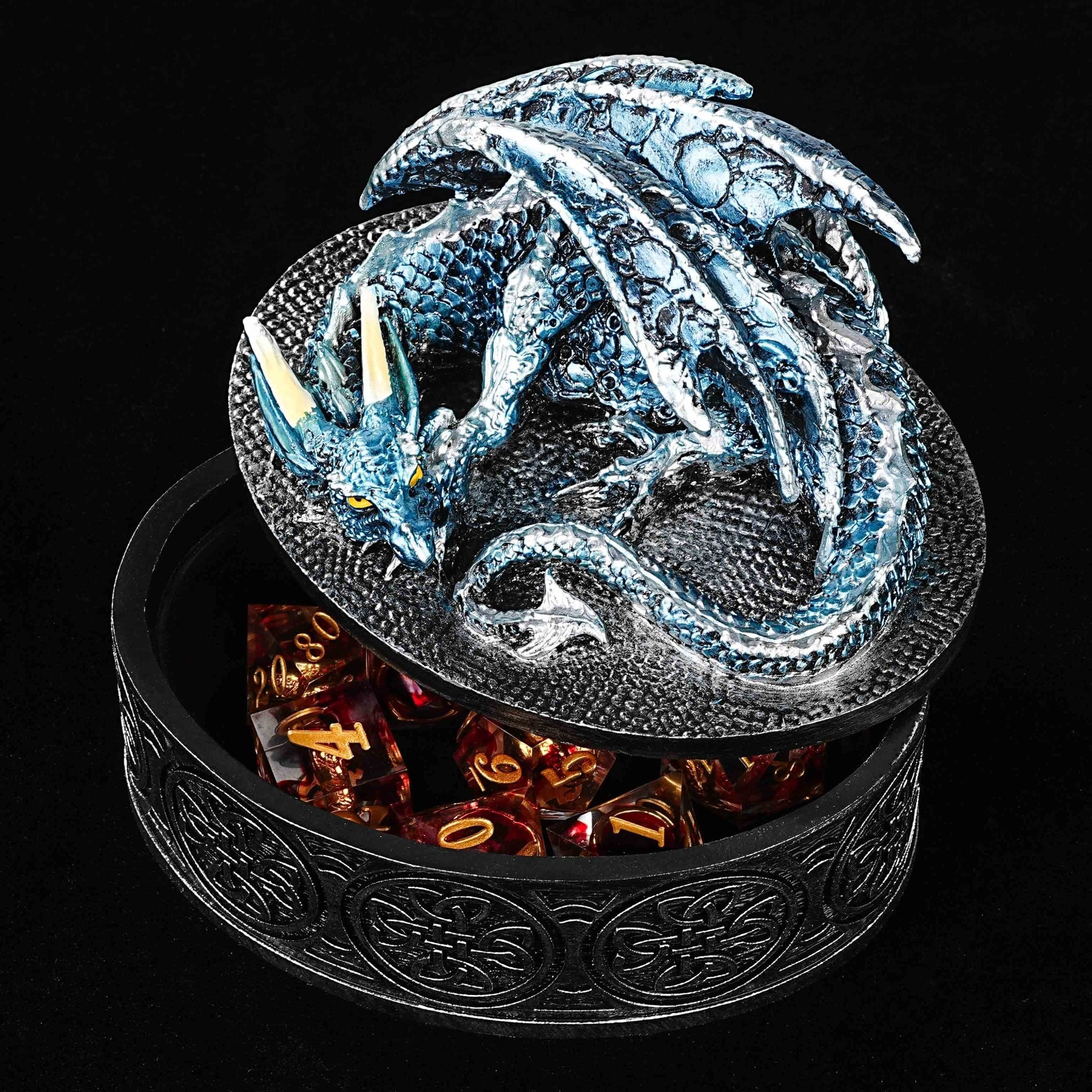 Mysterious Magic Theme Dragon Dice Storage Box - Bear Dice