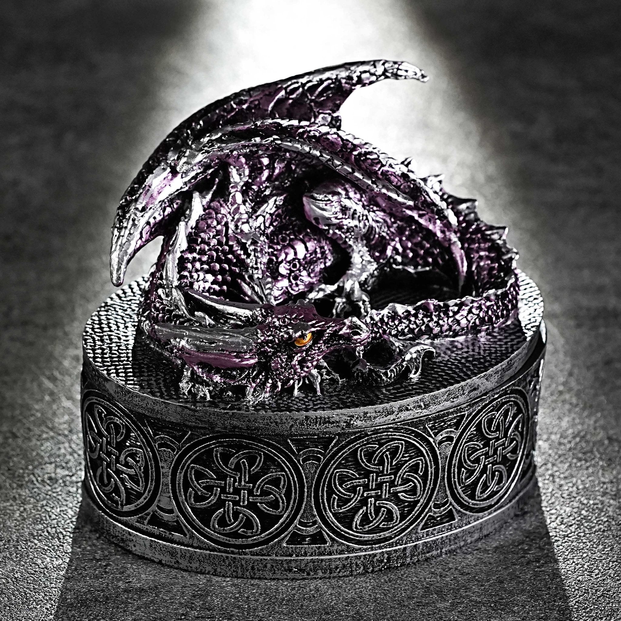 Mysterious Magic Theme Dragon Dice Storage Box - Bear Dice