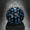 Premium Black Acrylic D100 Dice – Vibrant Blue Numbering - Bear Dice