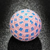 Premium Pink Acrylic D100 Dice – Bright Blue Numbering - Bear Dice