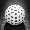 Premium White Acrylic D100 Dice – Classic Black Numbering - Bear Dice