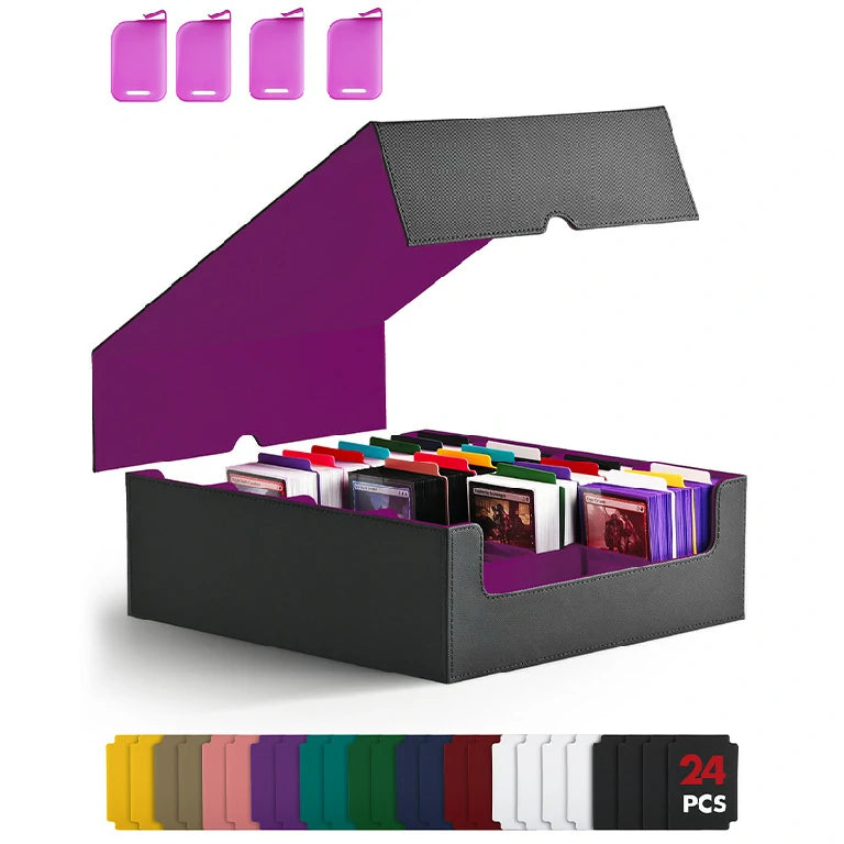 MTG Card Leather Storage Box Magnetic Tabletop Game Card Box