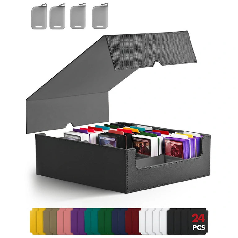 MTG Card Leather Storage Box Magnetic Tabletop Game Card Box