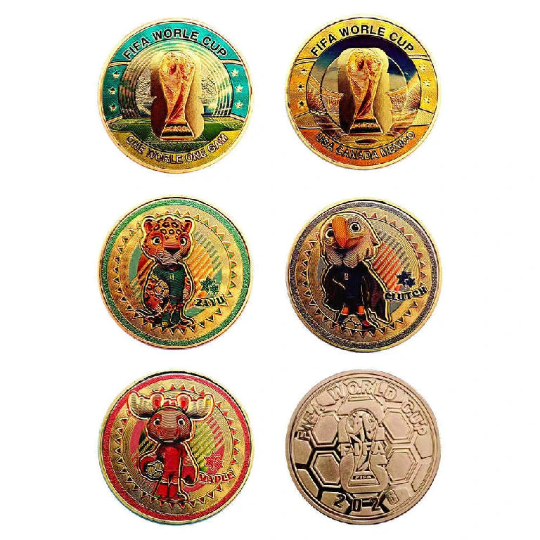 USA-Canada-Mexico World Cup Mascot Metal Commemorative Coin