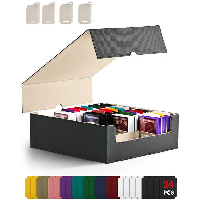 MTG Card Leather Storage Box Magnetic Tabletop Game Card Box