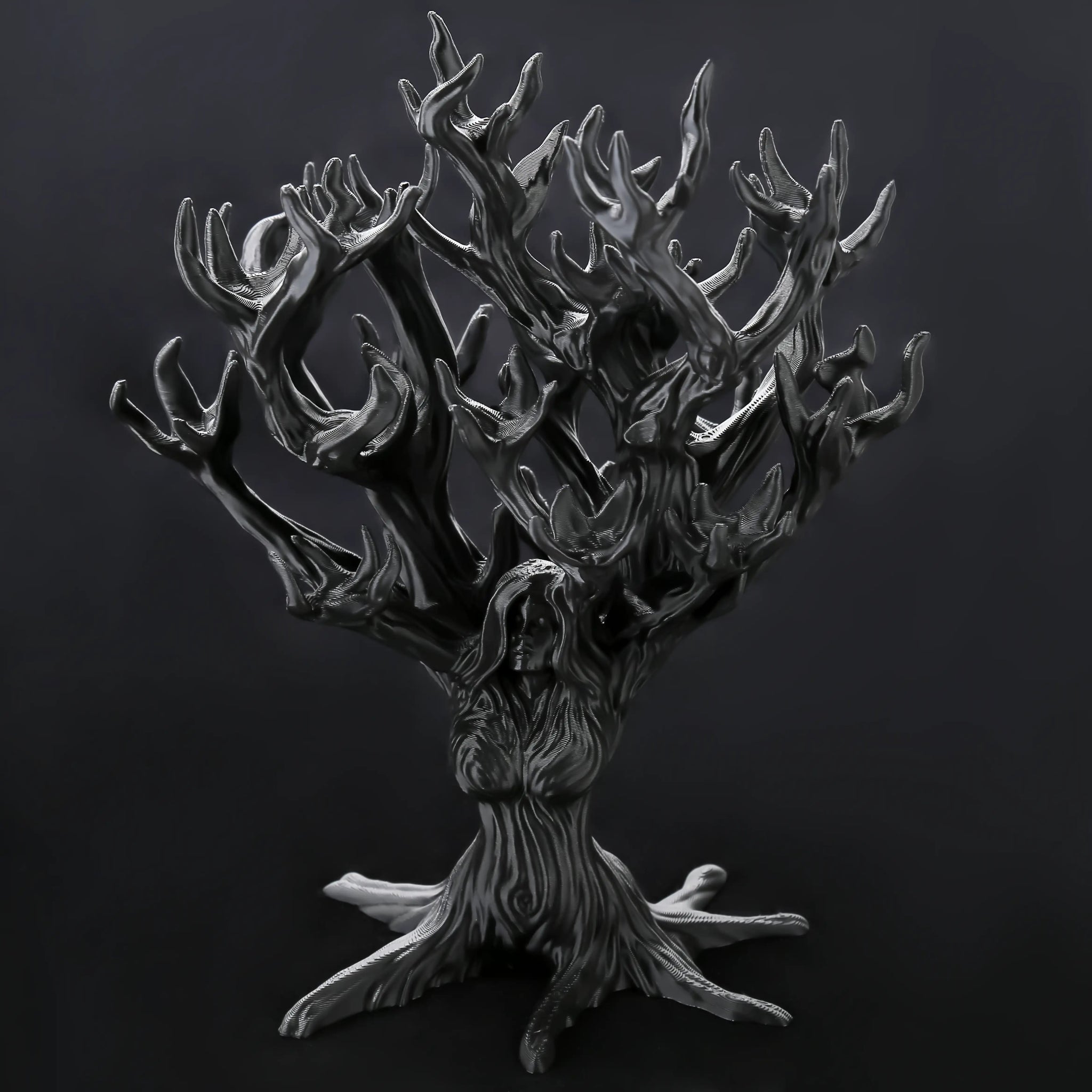 Tree - Shaped 3D Printed Dice Tower - DND Dice Accessories - Bear Dice