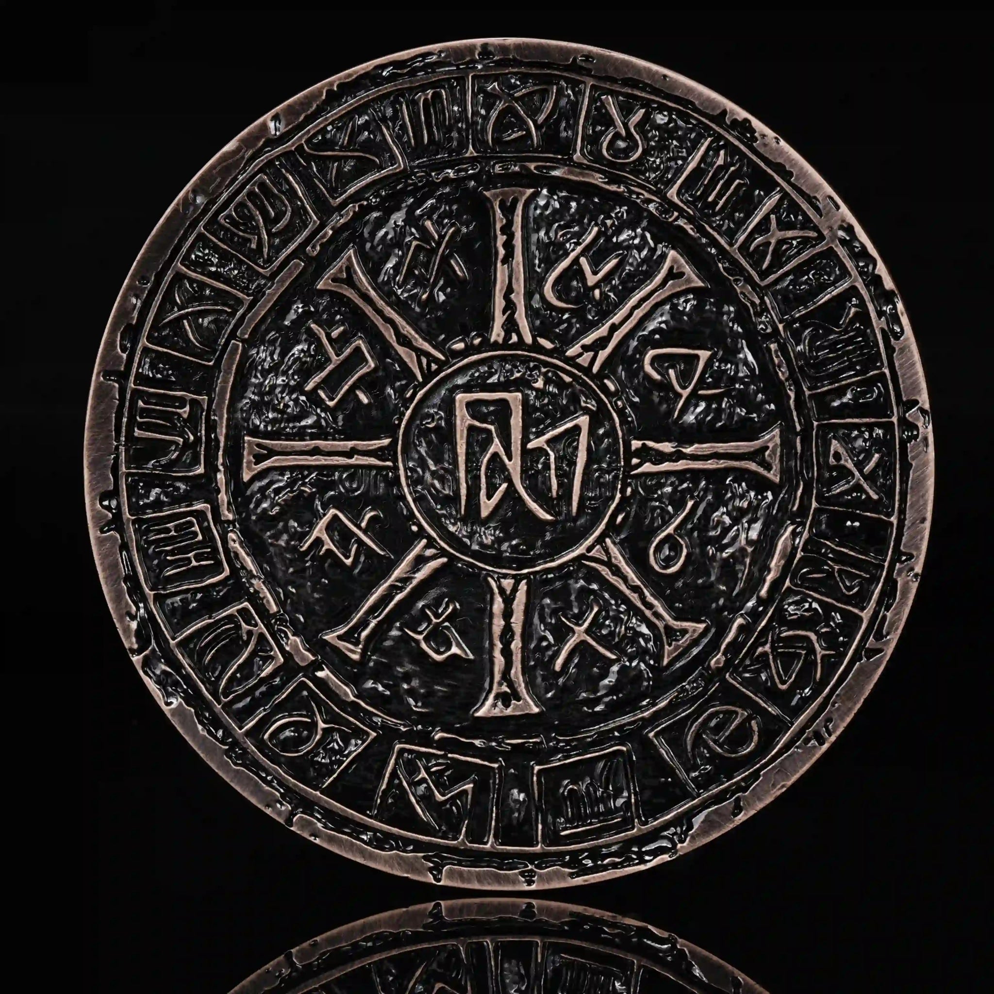 Unique Dice Spinner: 7 - in - 1 Metal 3D Relief Dragon DND Roulette Dice Spinner - Bear Dice