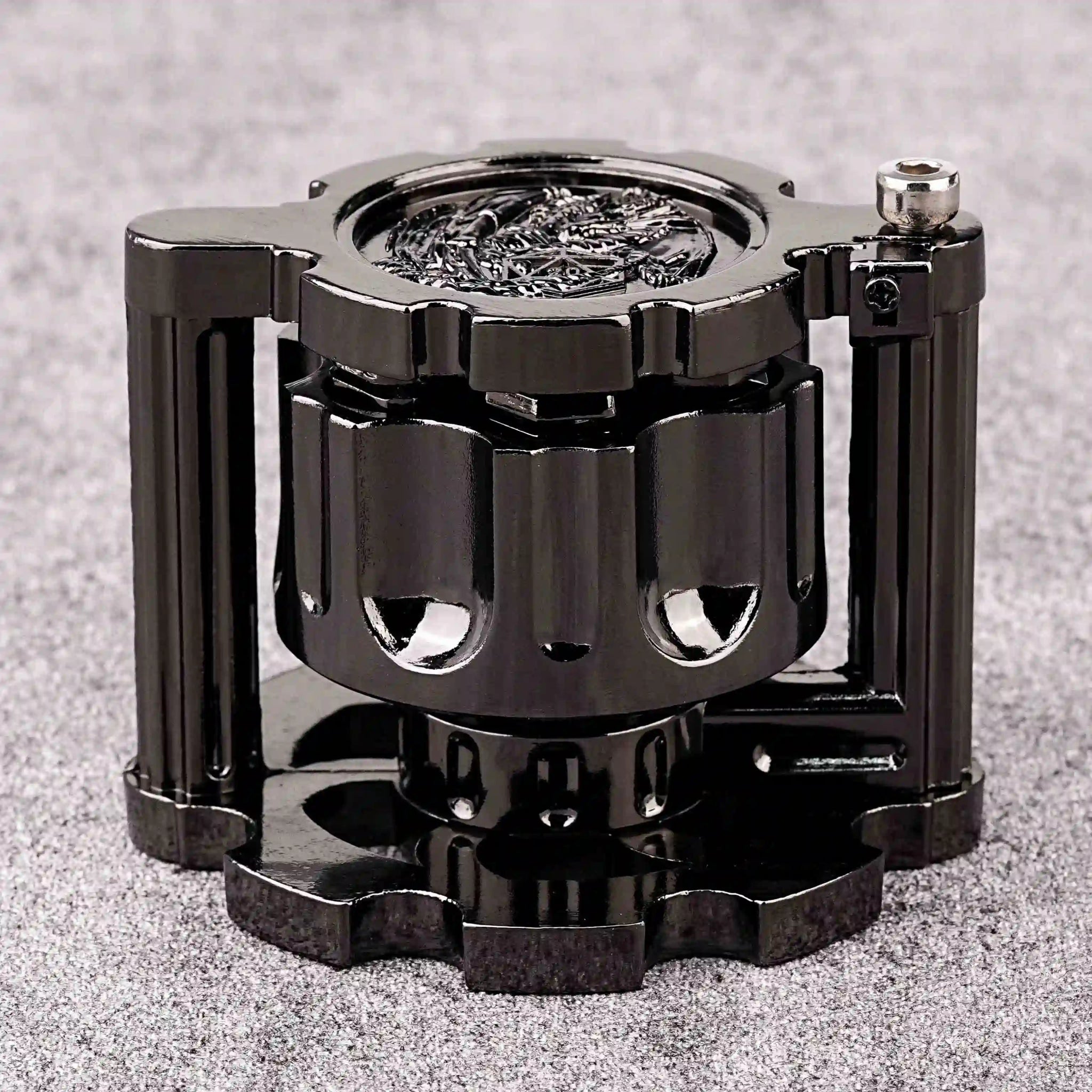 Unique dnd revolver dice set: 7 cool metal dnd bullet dice in the rotating revolver cylindrical magazine - Bear Dice