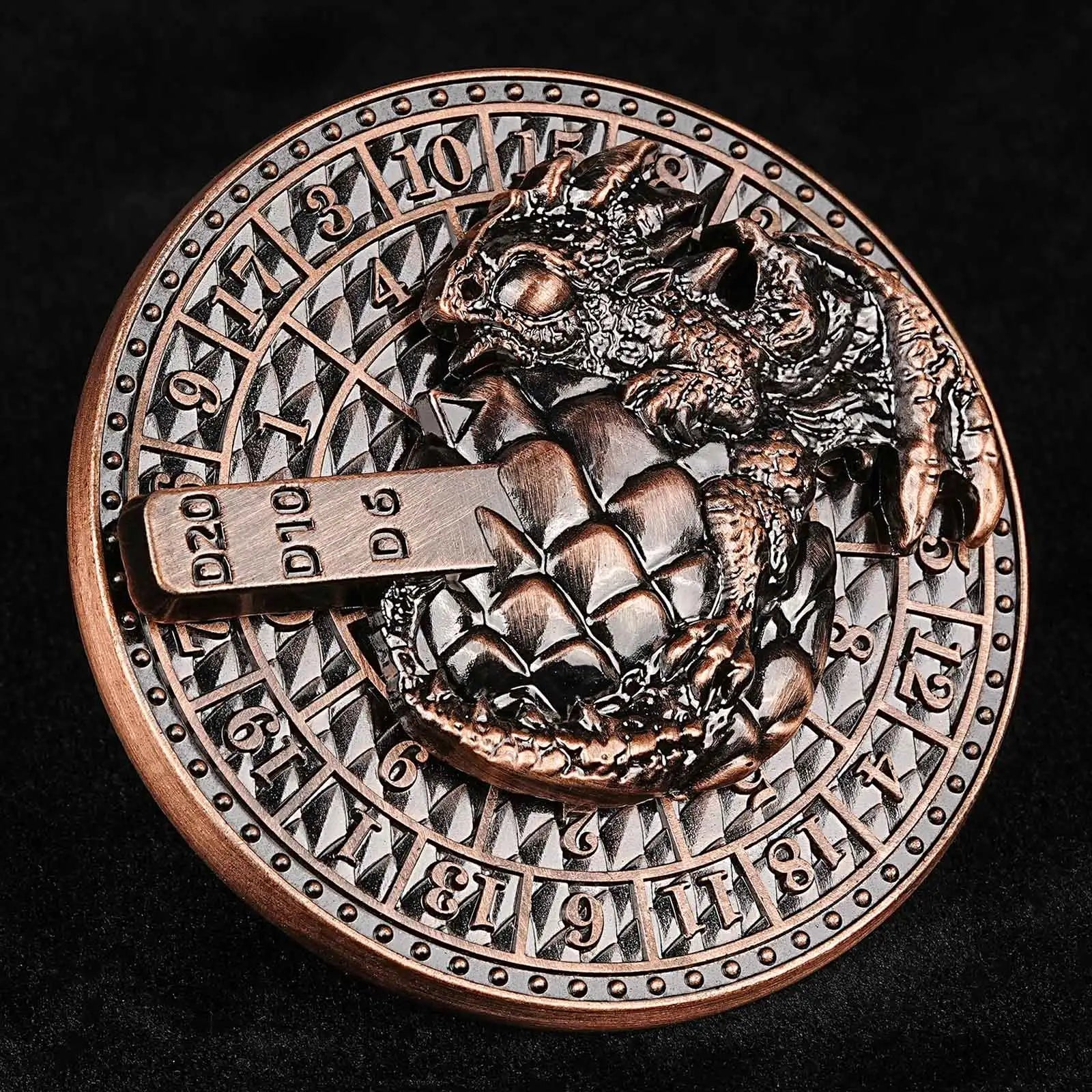 Unique Metal Dice Spinner Dragon Egg Fidget Spinner Dice - Bear Dice