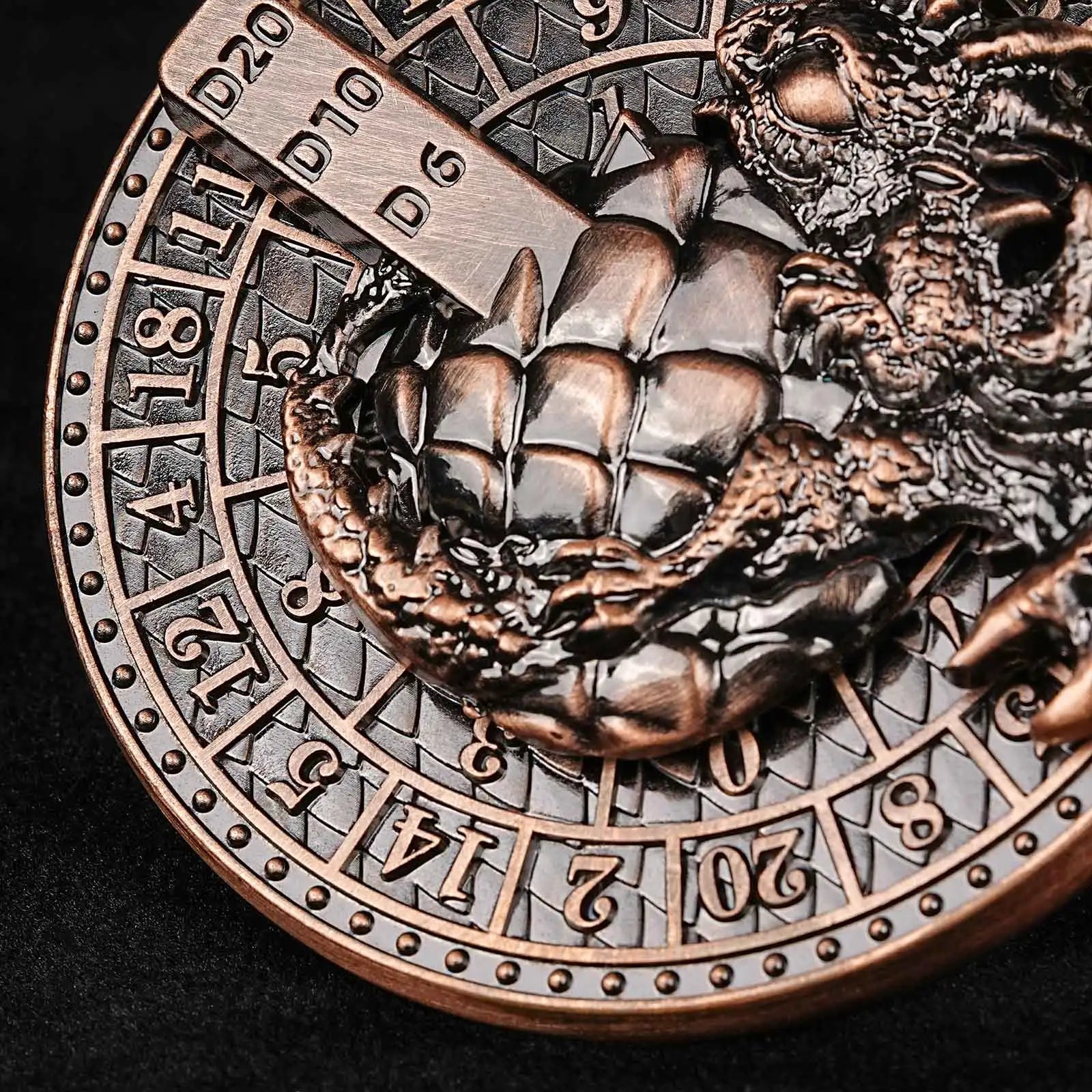 Unique Metal Dice Spinner Dragon Egg Fidget Spinner Dice - Bear Dice