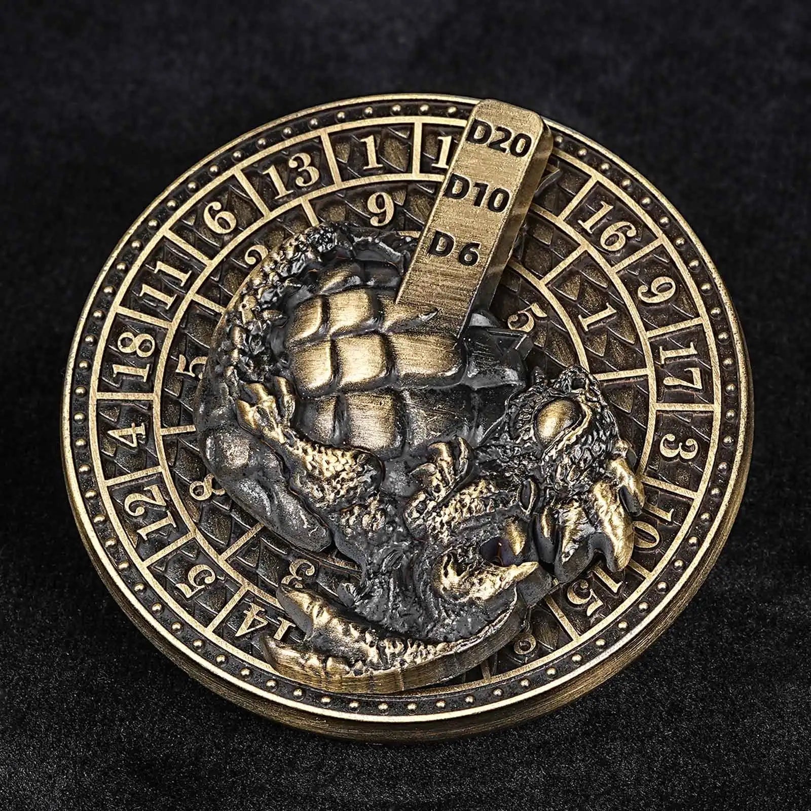 Unique Metal Dice Spinner Dragon Egg Fidget Spinner Dice - Bear Dice