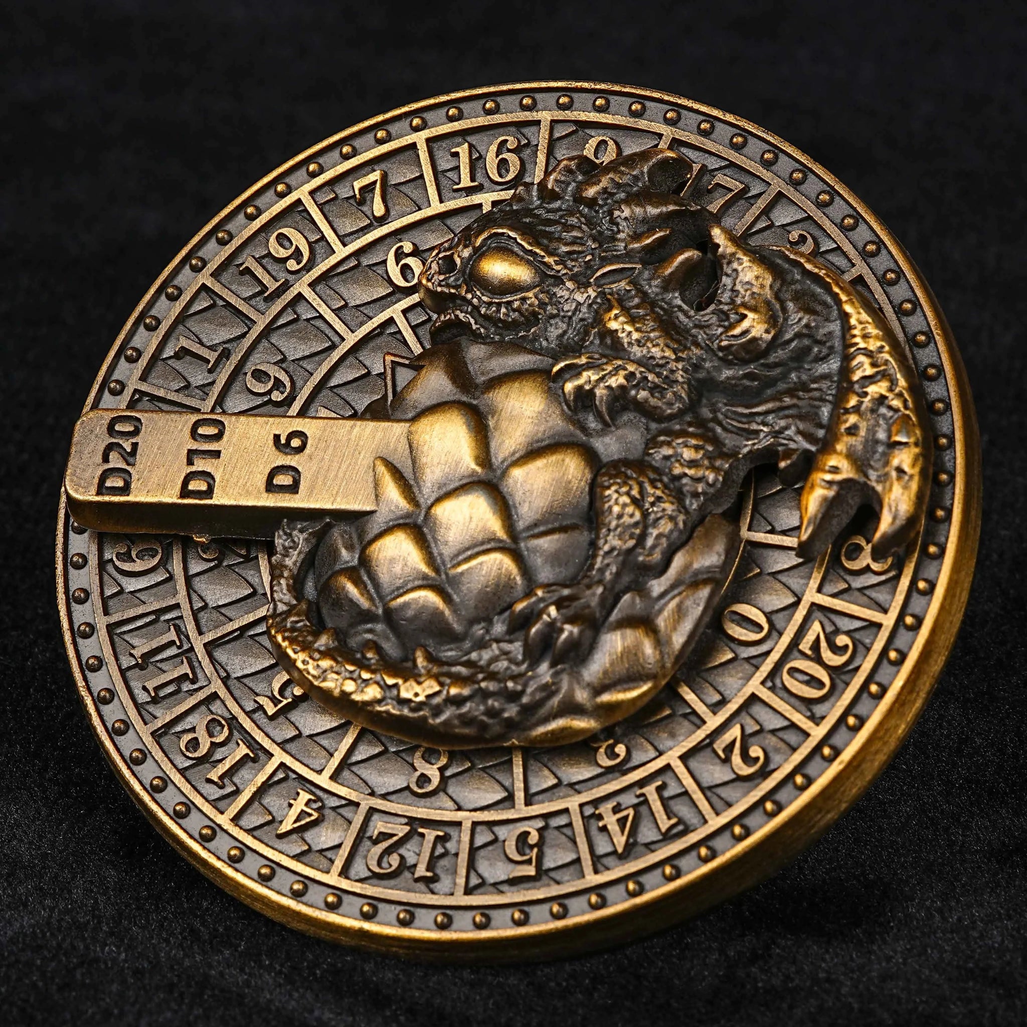Unique Metal Dice Spinner Dragon Egg Fidget Spinner Dice - Bear Dice