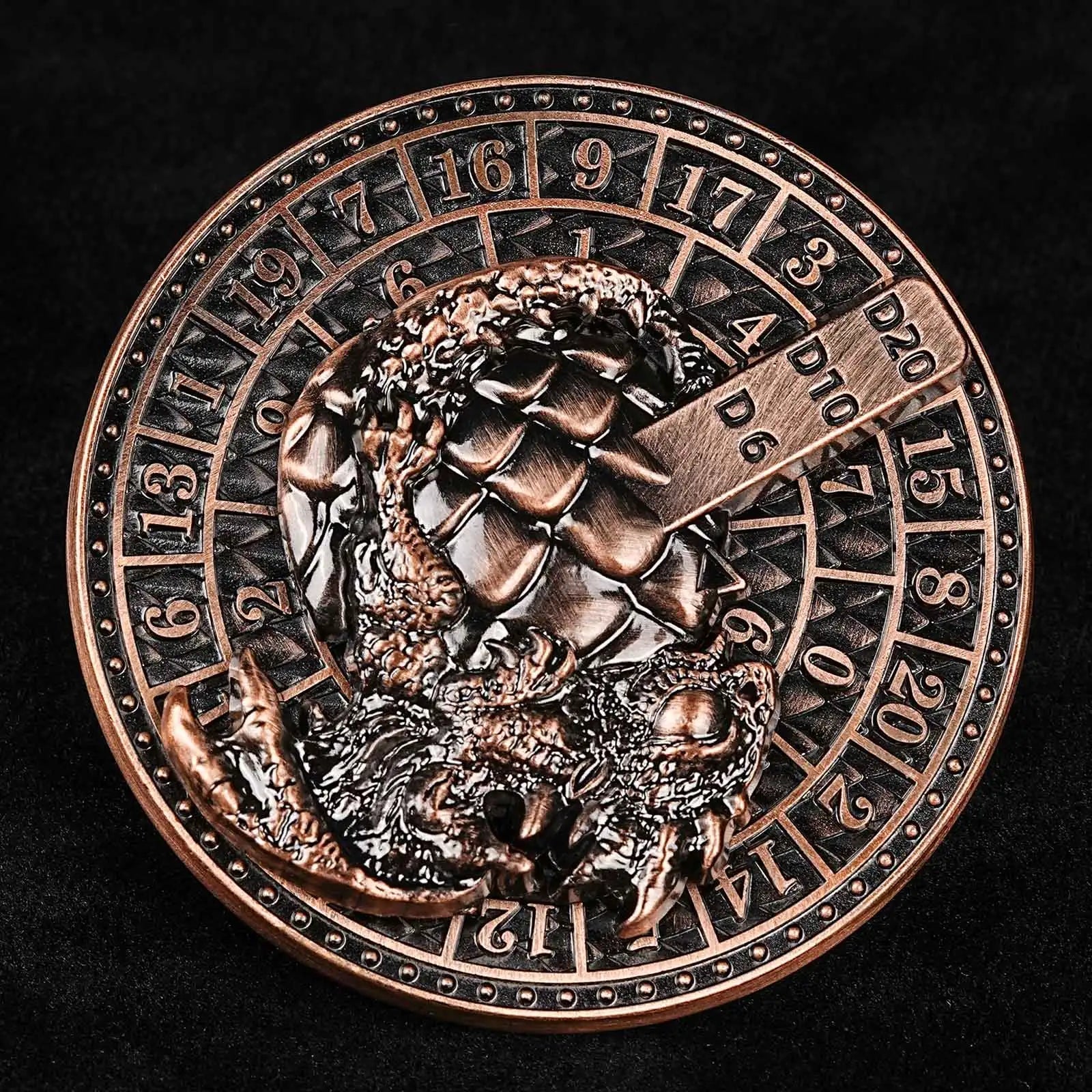 Unique Metal Dice Spinner Dragon Egg Fidget Spinner Dice - Bear Dice