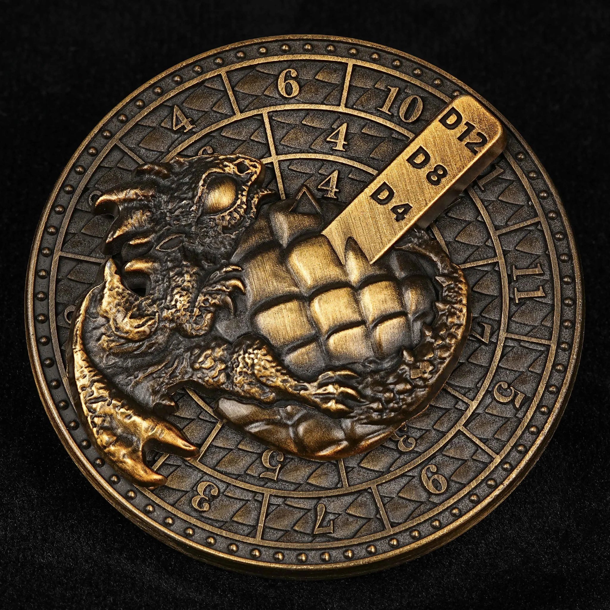 Unique Metal Dice Spinner Dragon Egg Fidget Spinner Dice - Bear Dice