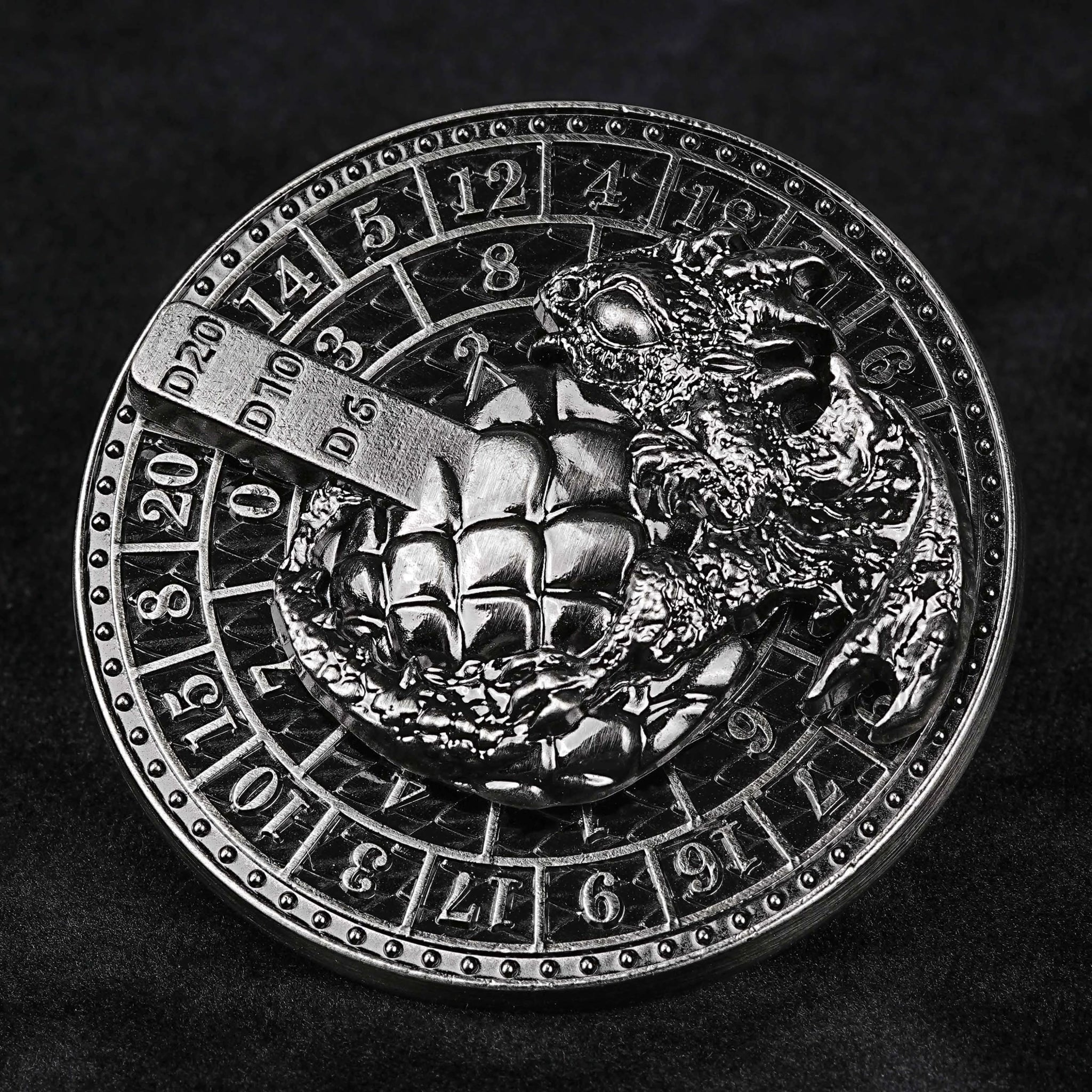 Unique Metal Dice Spinner Dragon Egg Fidget Spinner Dice - Bear Dice