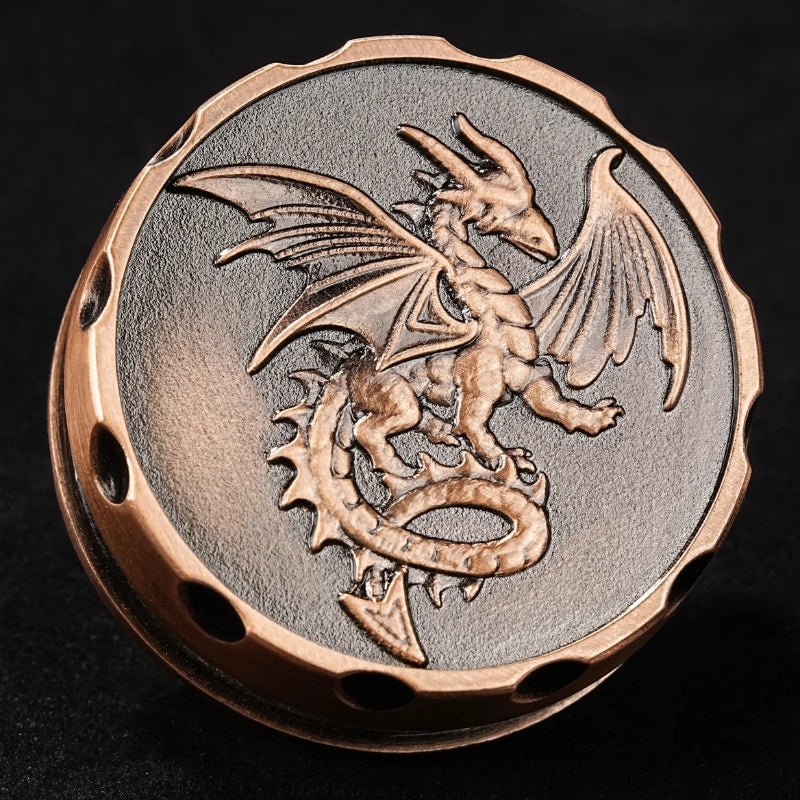 Unique Metal DND Dice Spinner - Spinning Steel Ball D20 Roulette Dice - Bear Dice