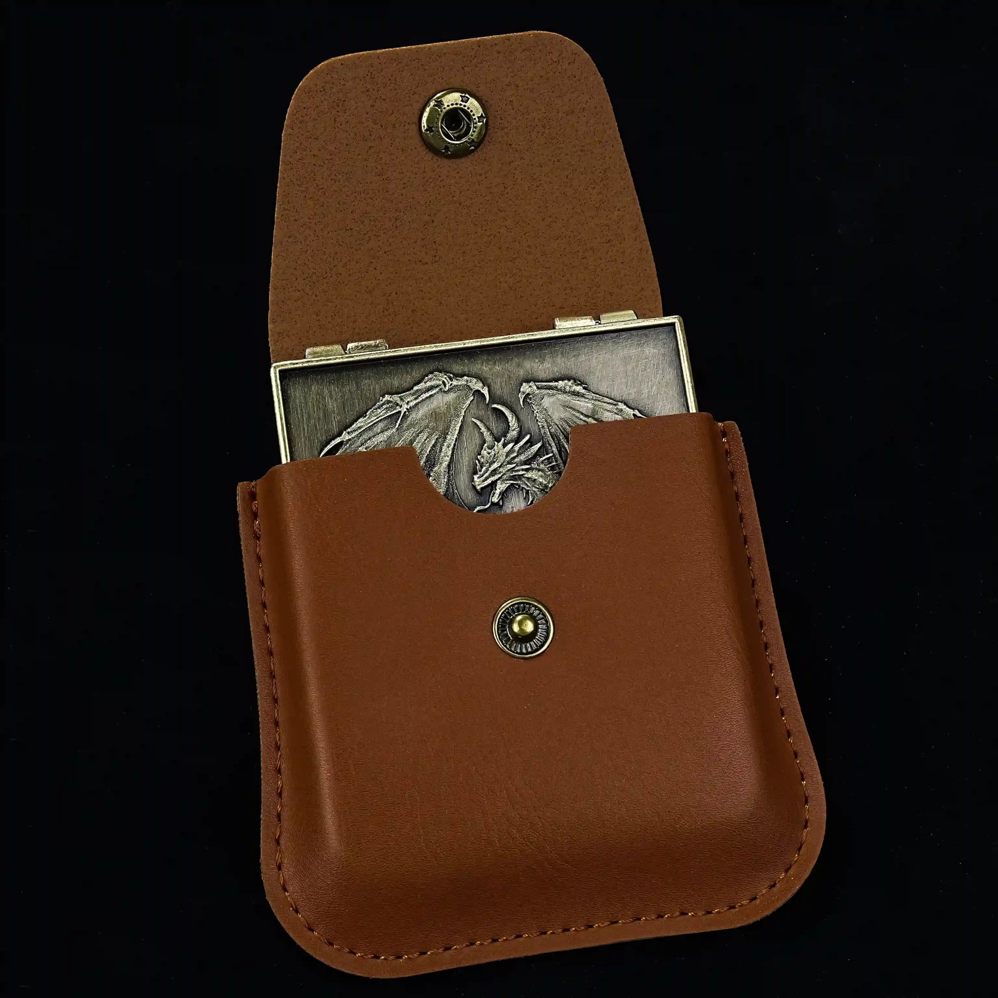 Unique Metal Foldable Dice Box with Magnets 7 in 1 Roulette DND Dice Spinner - Bear Dice