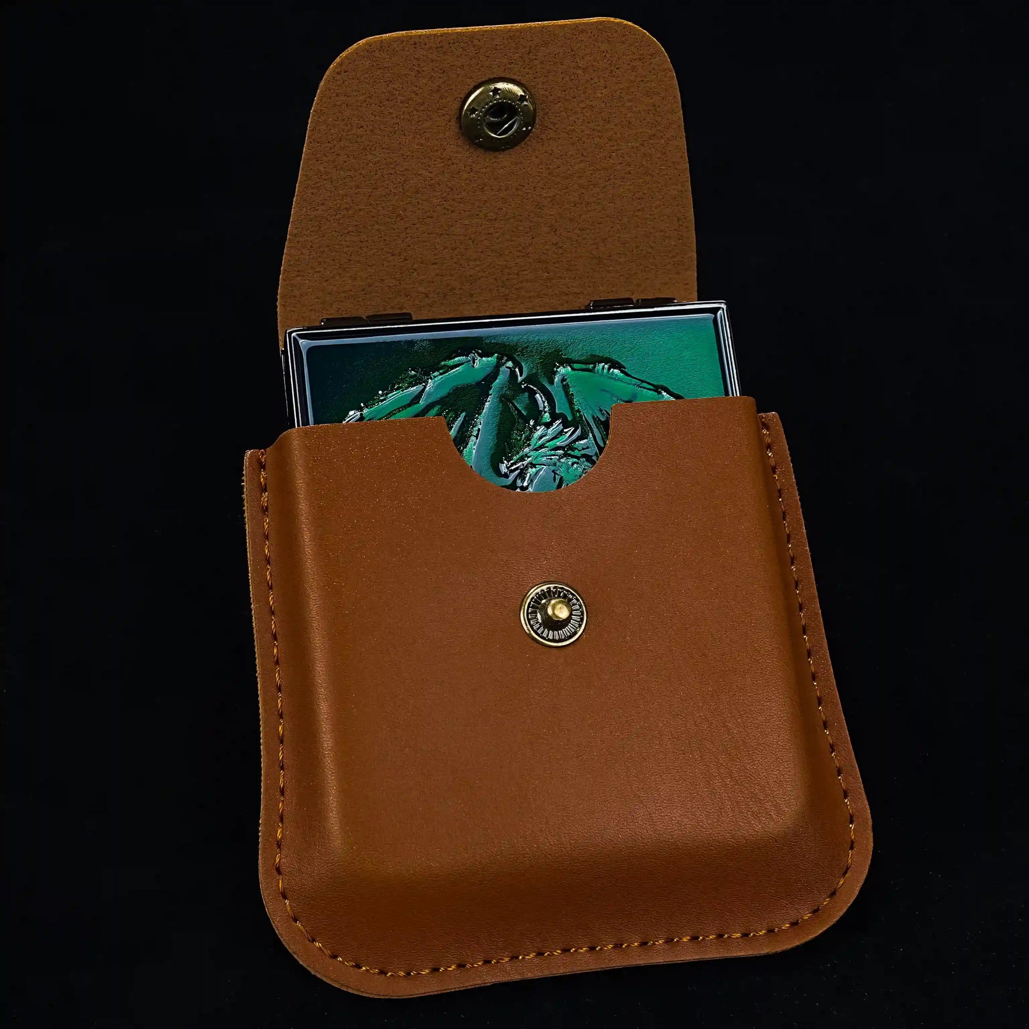 Unique Metal Foldable Dice Box with Magnets 7 in 1 Roulette DND Dice Spinner - Bear Dice