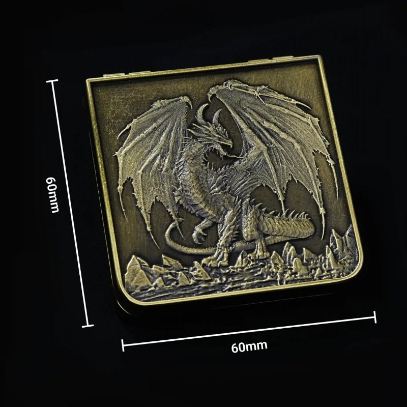 Unique Metal Foldable Dice Box with Magnets 7 in 1 Roulette DND Dice Spinner - Bear Dice