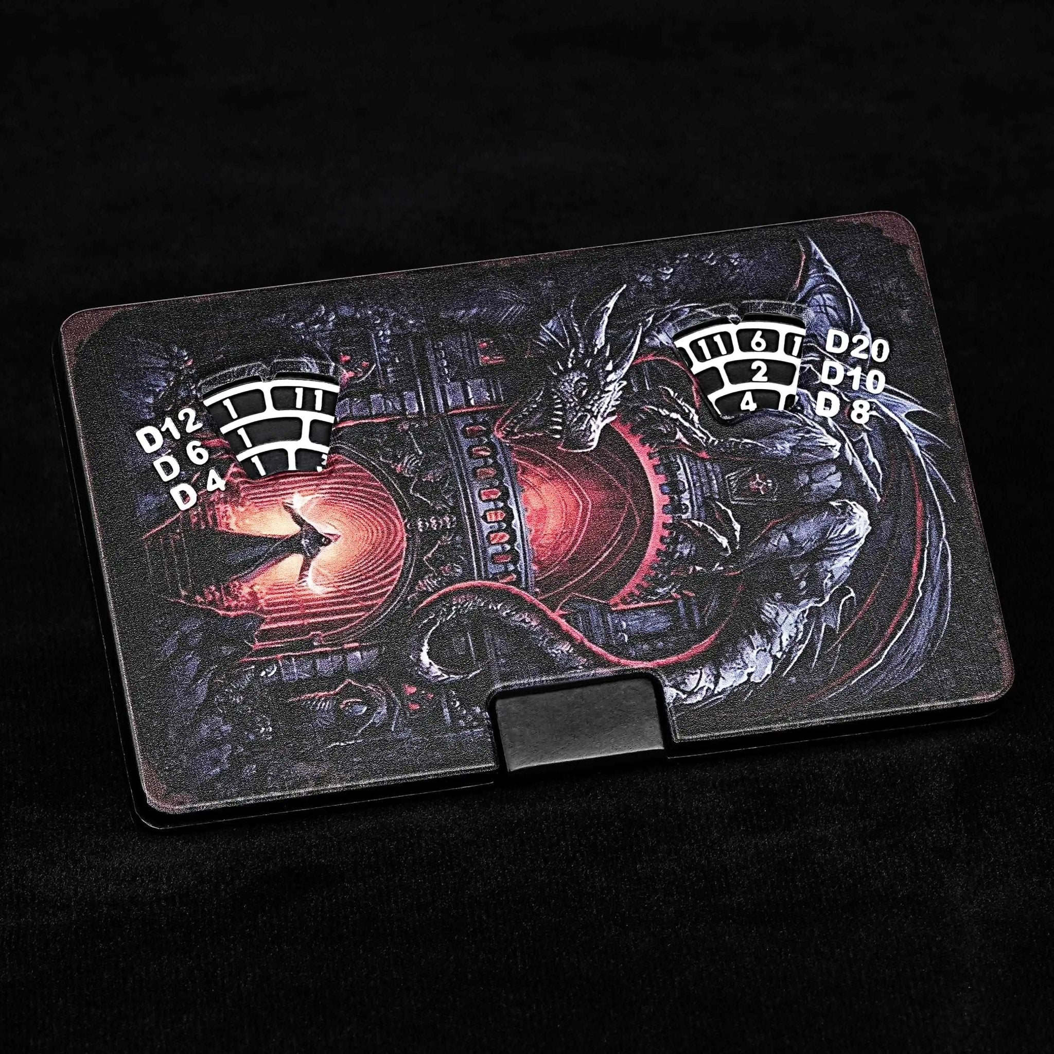 Unique Roulette Dice: 7 in 1 Metal Dice Box Button Spin Paper Card Dice - Bear Dice