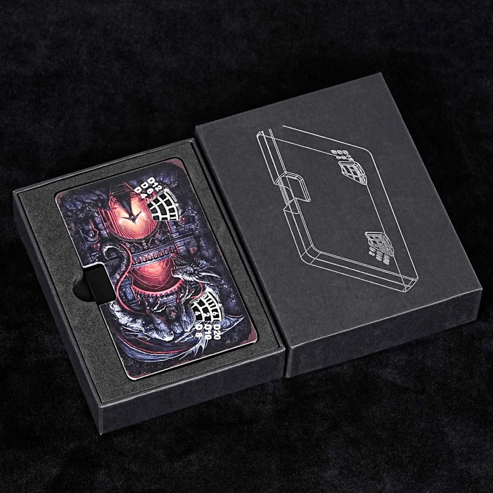 Unique Roulette Dice: 7 in 1 Metal Dice Box Button Spin Paper Card Dice - Bear Dice