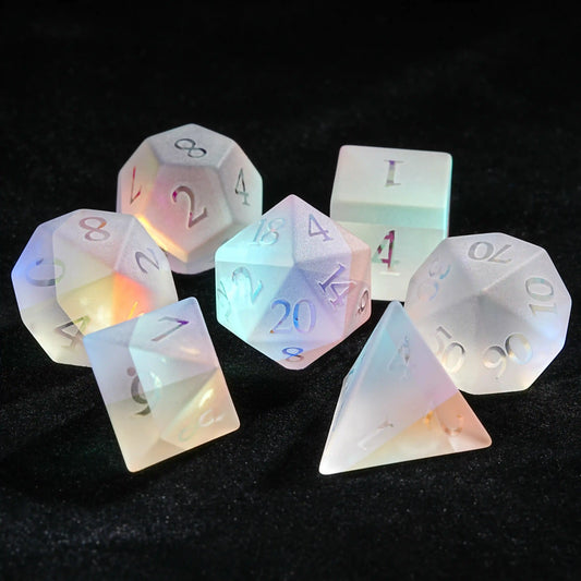 7pcs 7-piece frosted digital dice set | Bear Dice