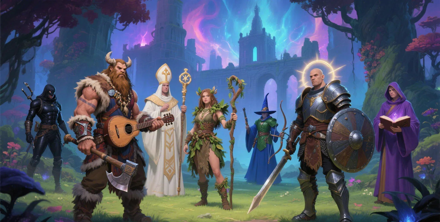 A must-read for DND newbies: Teach you in 5 minutes to choose the right career and start your adventure | Bear Dice