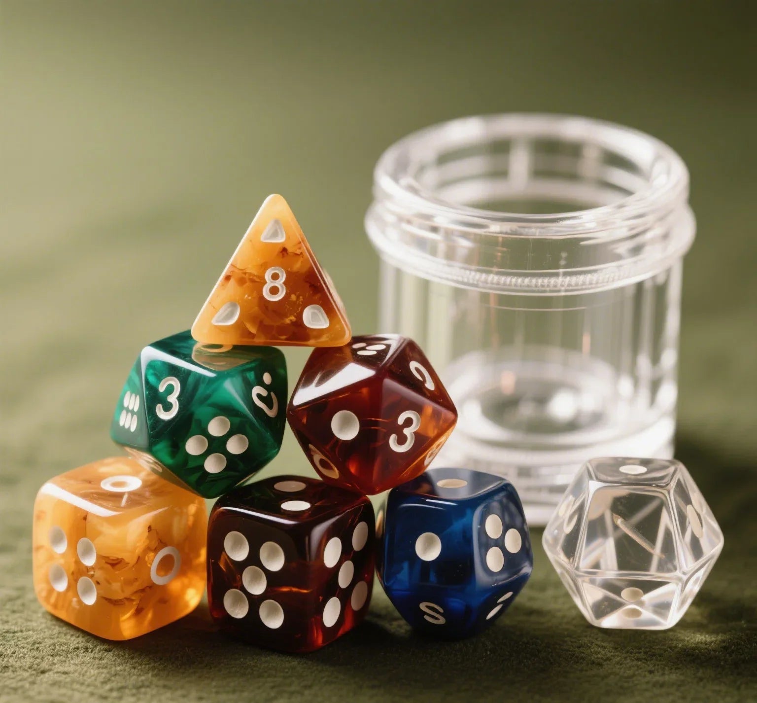 What are the differences between resin dice and acrylic dice? | Bear Dice