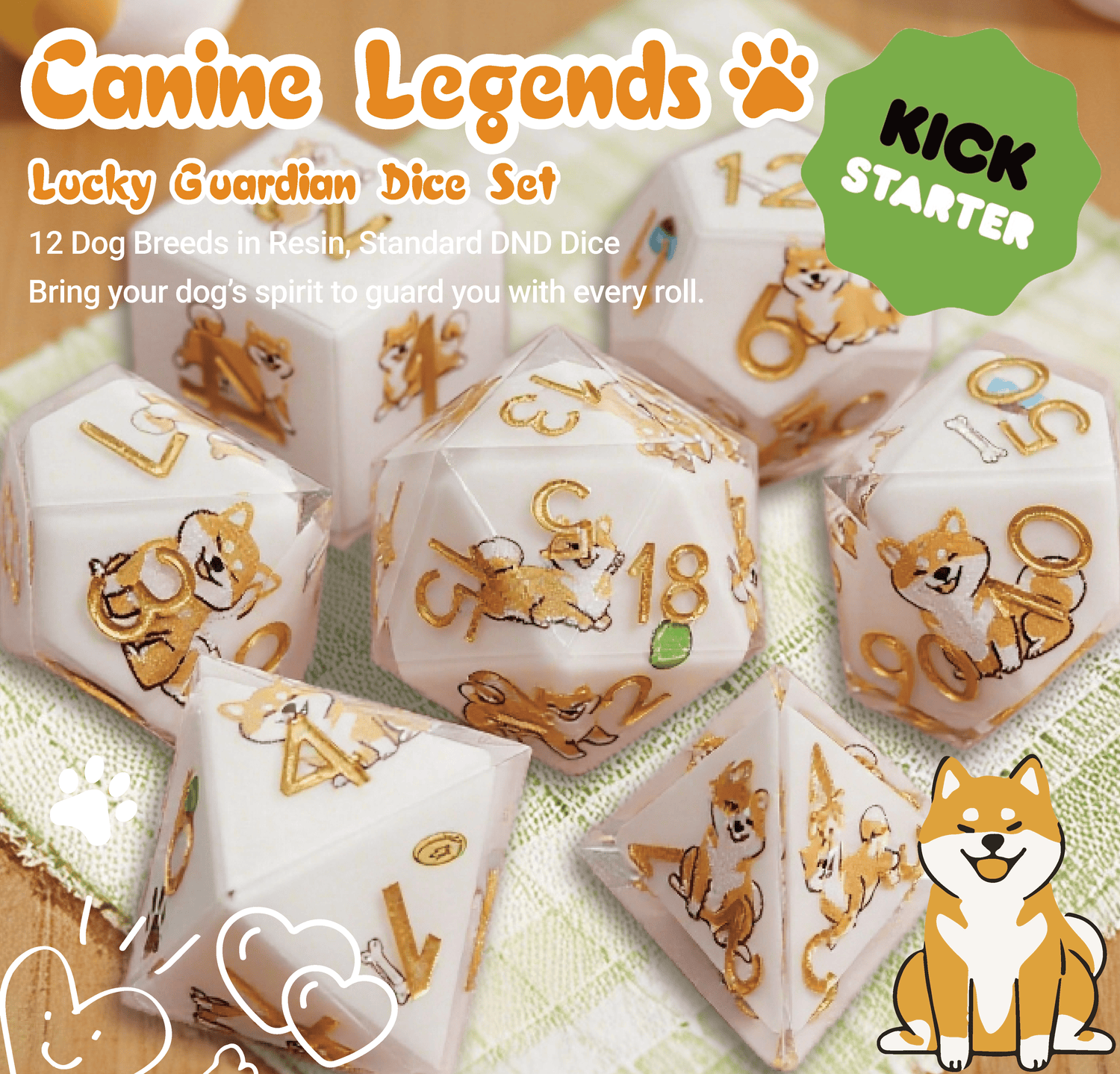 When dogs meet dice: New dog dice set launched - Bear Dice