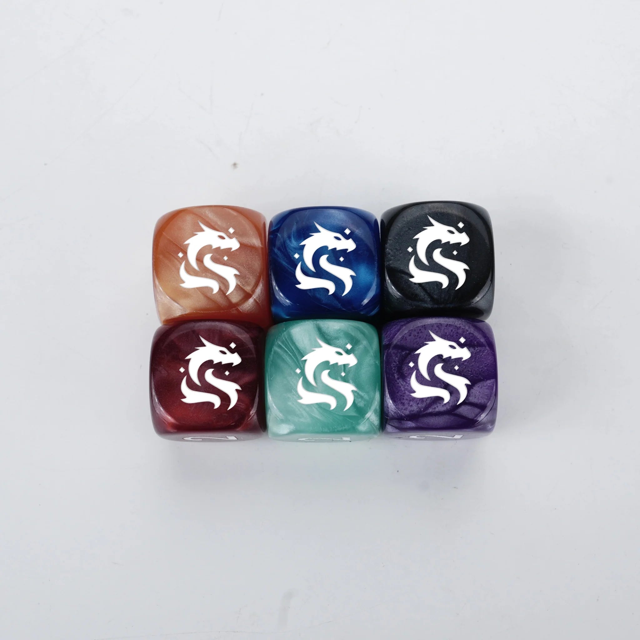 Custom Personalized Dice - Acrylic D6 dice, can be engraved with logos, text, patterns, symbols, etc - Bear Dice