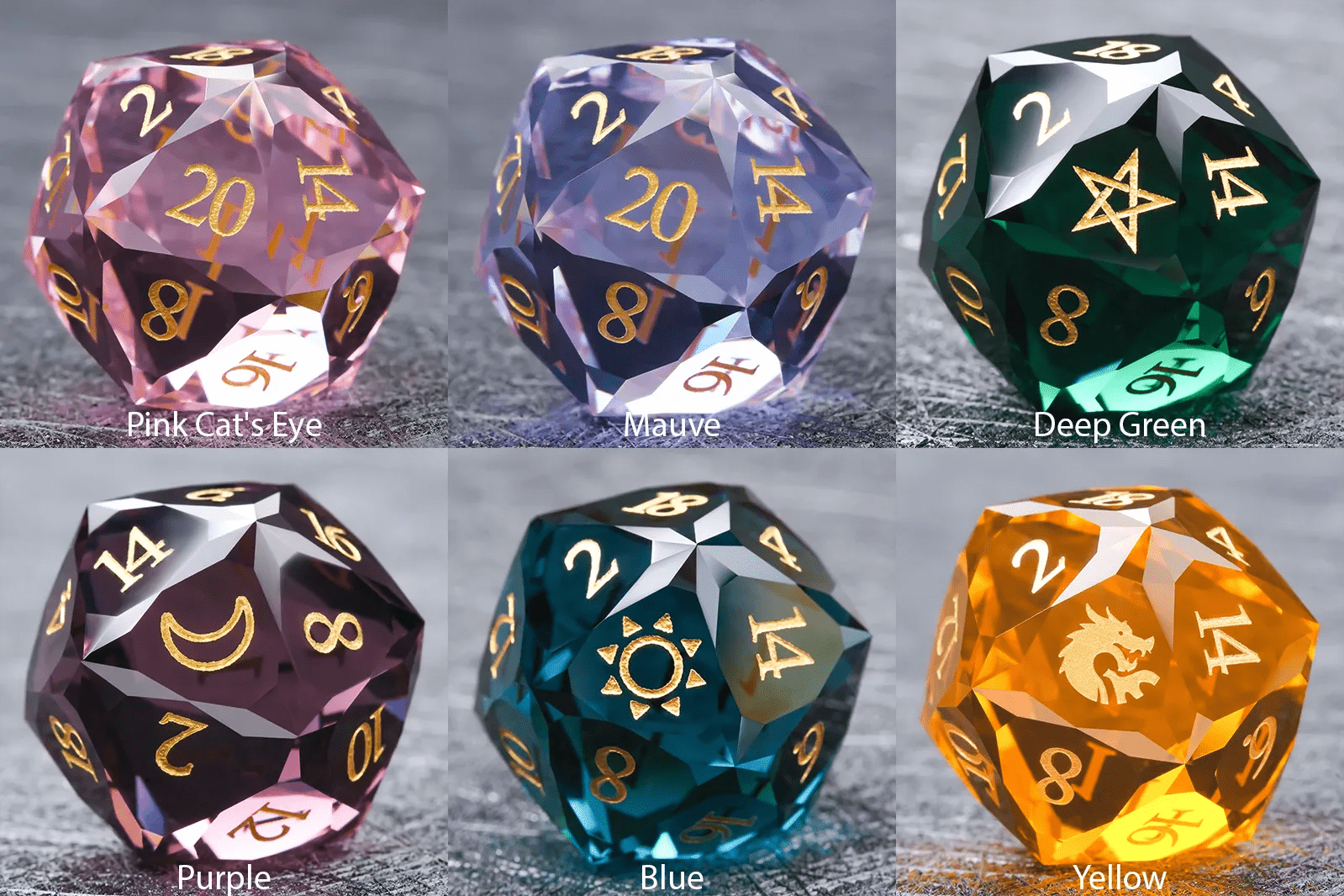 Gemstone DND Dice Series - Bear Dice