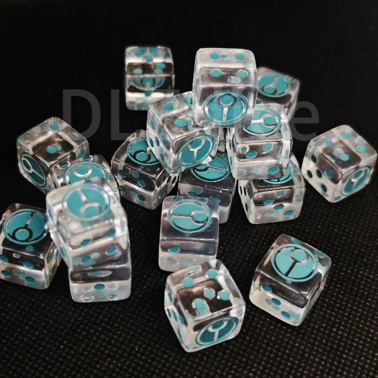 Warhammer 40K T'au Empire Transparent D6 Dice