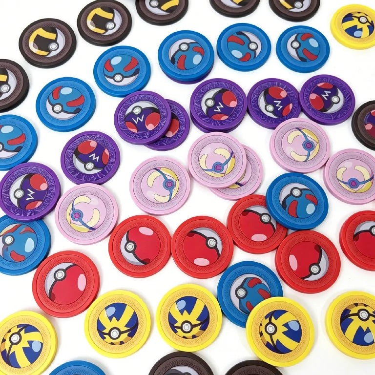 Pokémon Board Game Chips Upgrade Tokens