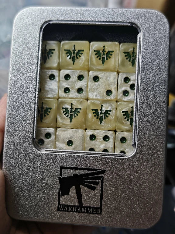 Warhammer 40K Dark Angels Square-Corner D6 Dice