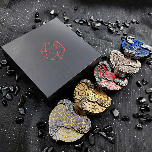 Unique dnd spin roulette dice: 7 in 1 fidget spinner metal dice | Bear Dice