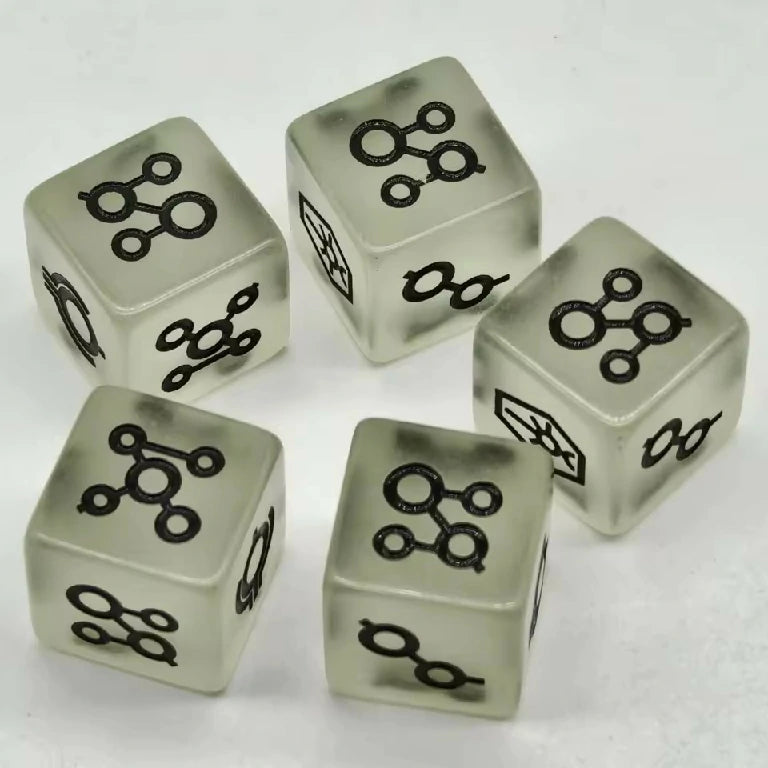 16mm Right Angle Luminous War Hammer 40k Space Necromancer Resin D6 Dice