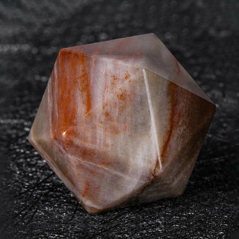 Custom Jade Birch Stone Dice Set