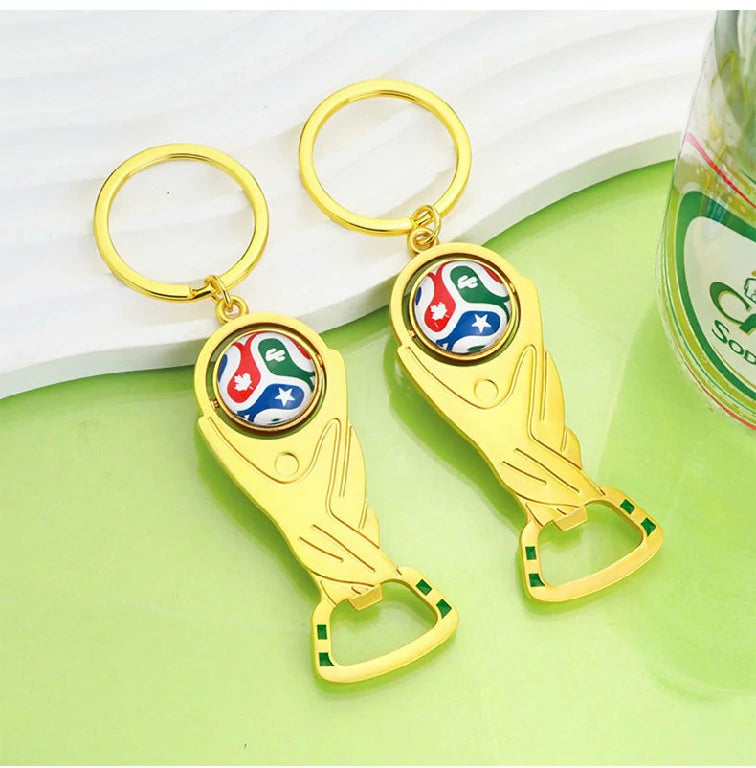 2026 World Cup Bottle Opener & Multifunctional Keychain — Fan Merchandise & Small Gift