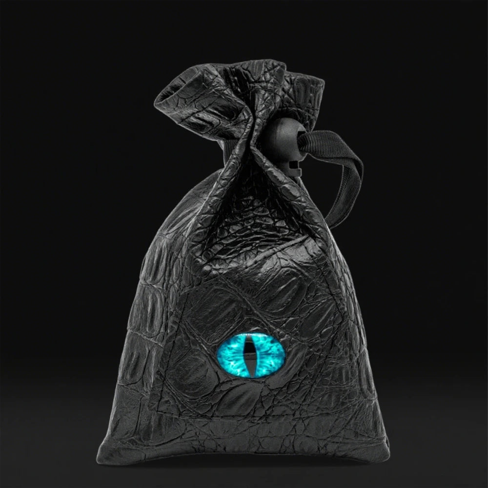 DND Dice Bag - 3D Longan Dice Bag | Crocodile Pattern Dice Bag - Suitable for Role Playing Games