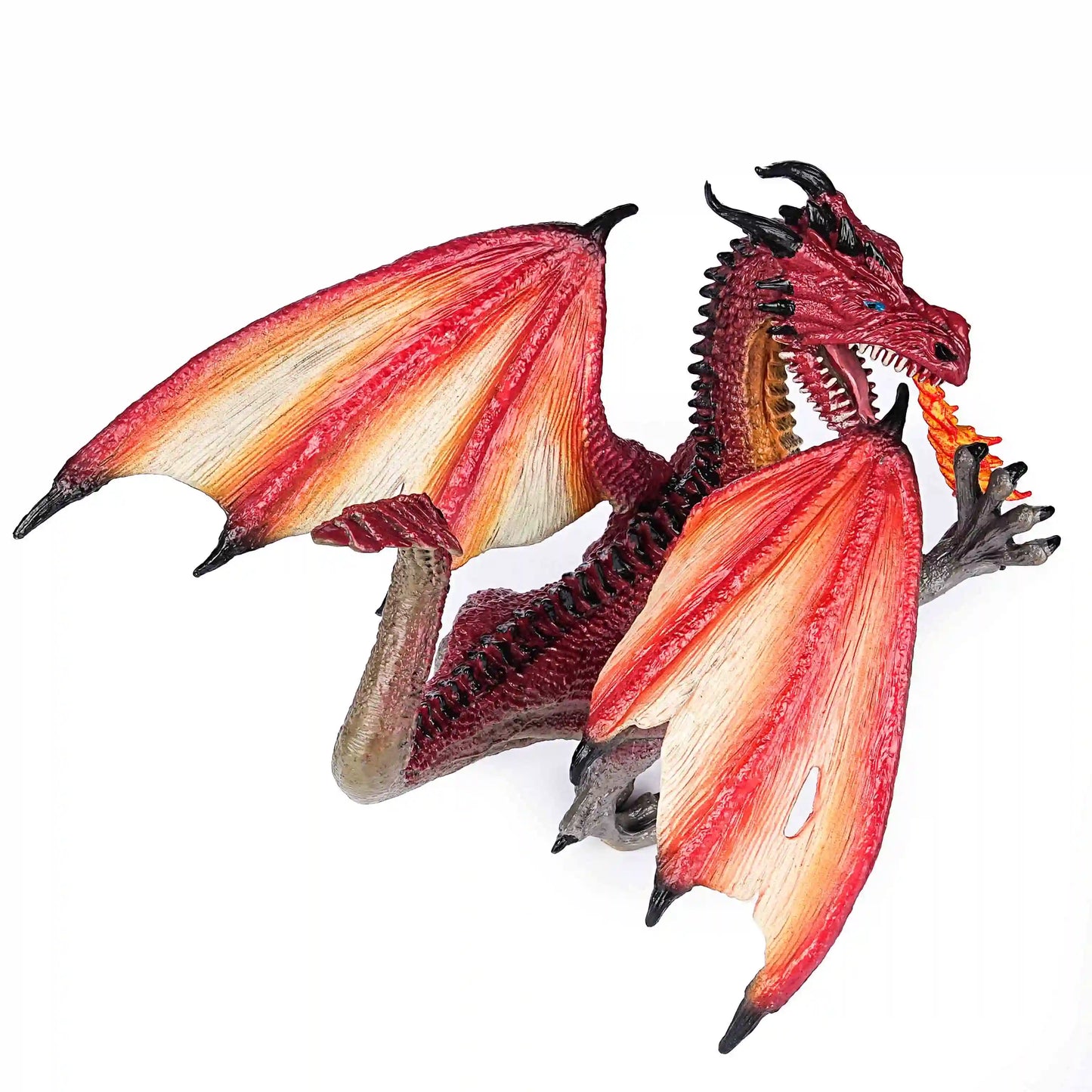 DND Realistic fire-breathing dragon model, flying fire-breathing dragon statue - great dinosaur gift choice | Bear Dice