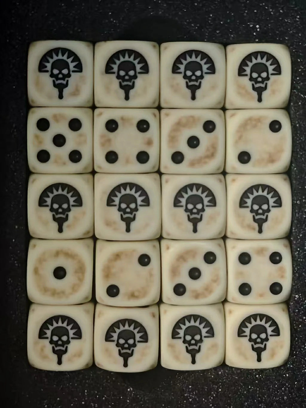 Warhammer 40K Tomb Kings D6 Dice | Undead Legion Tabletop Gaming Dice Set