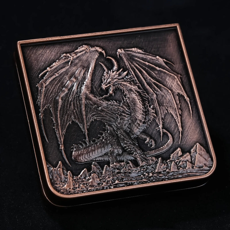 Unique Metal Foldable Dice Box with Magnets 7 in 1 Roulette DND Dice Spinner