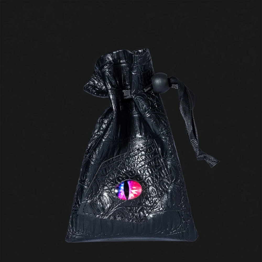 DND Dice Bag - 3D Longan Dice Bag | Crocodile Pattern Dice Bag - Suitable for Role Playing Games