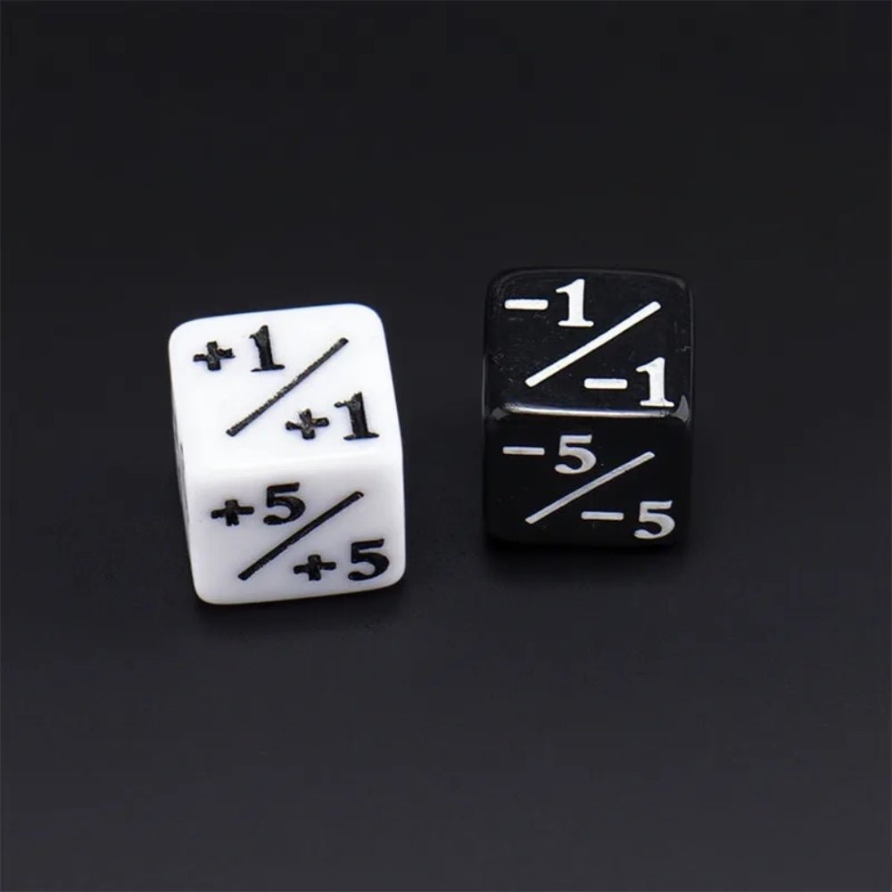 16mm Counting Dice | +1/ - 1 Double - Sided Six - Sided Dice | MTG Magic Counter - Bear Dice