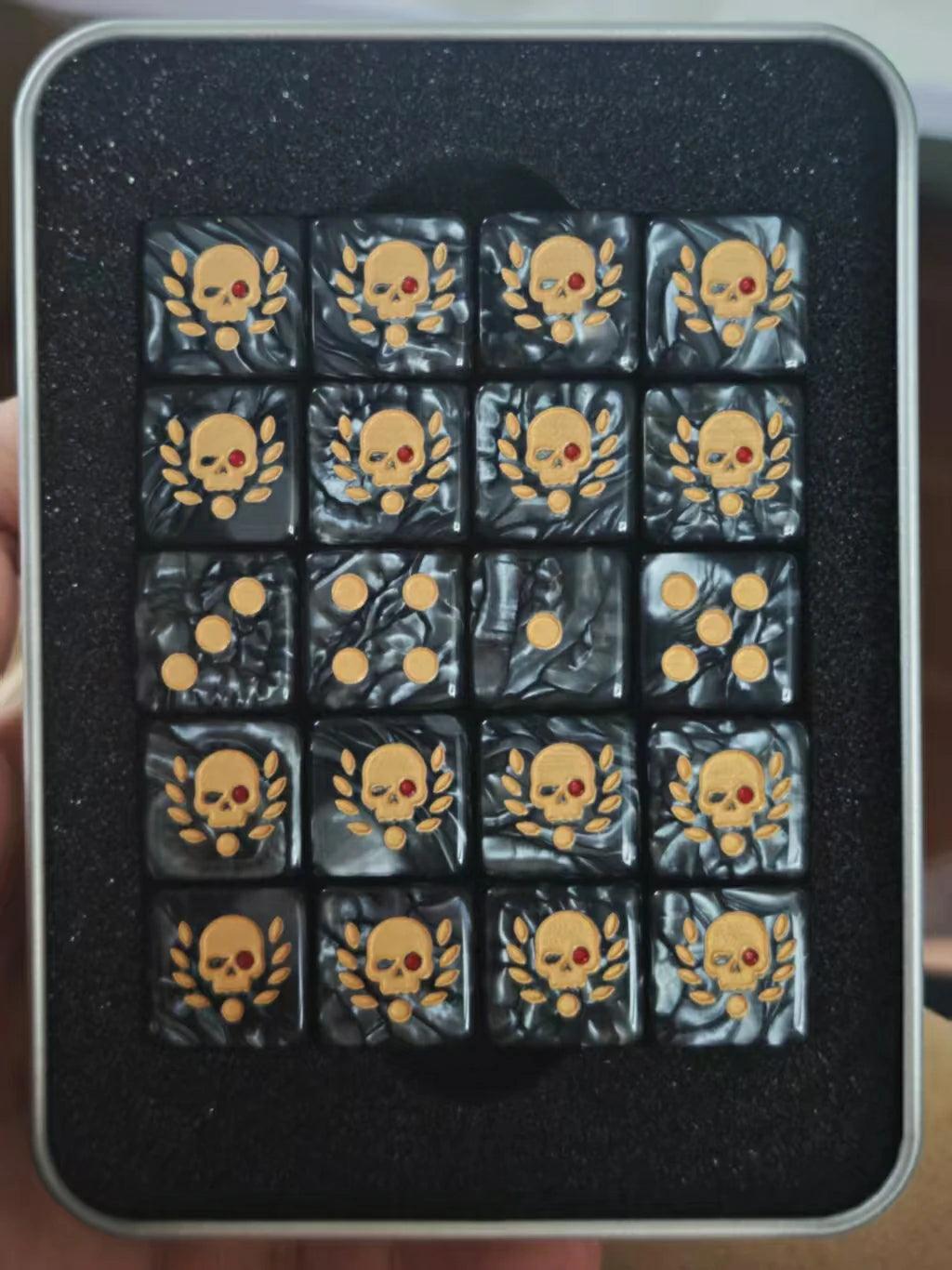 Warhammer 40K Astra Militarum Acrylic D6 Dice – Imperial Guard Tabletop Gaming Dice