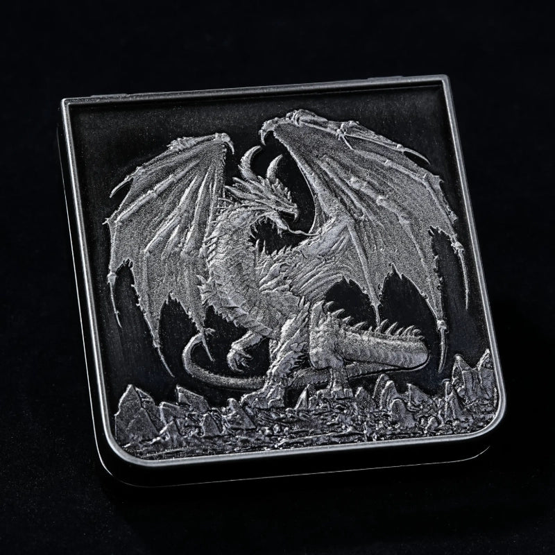 Unique Metal Foldable Dice Box with Magnets 7 in 1 Roulette DND Dice Spinner
