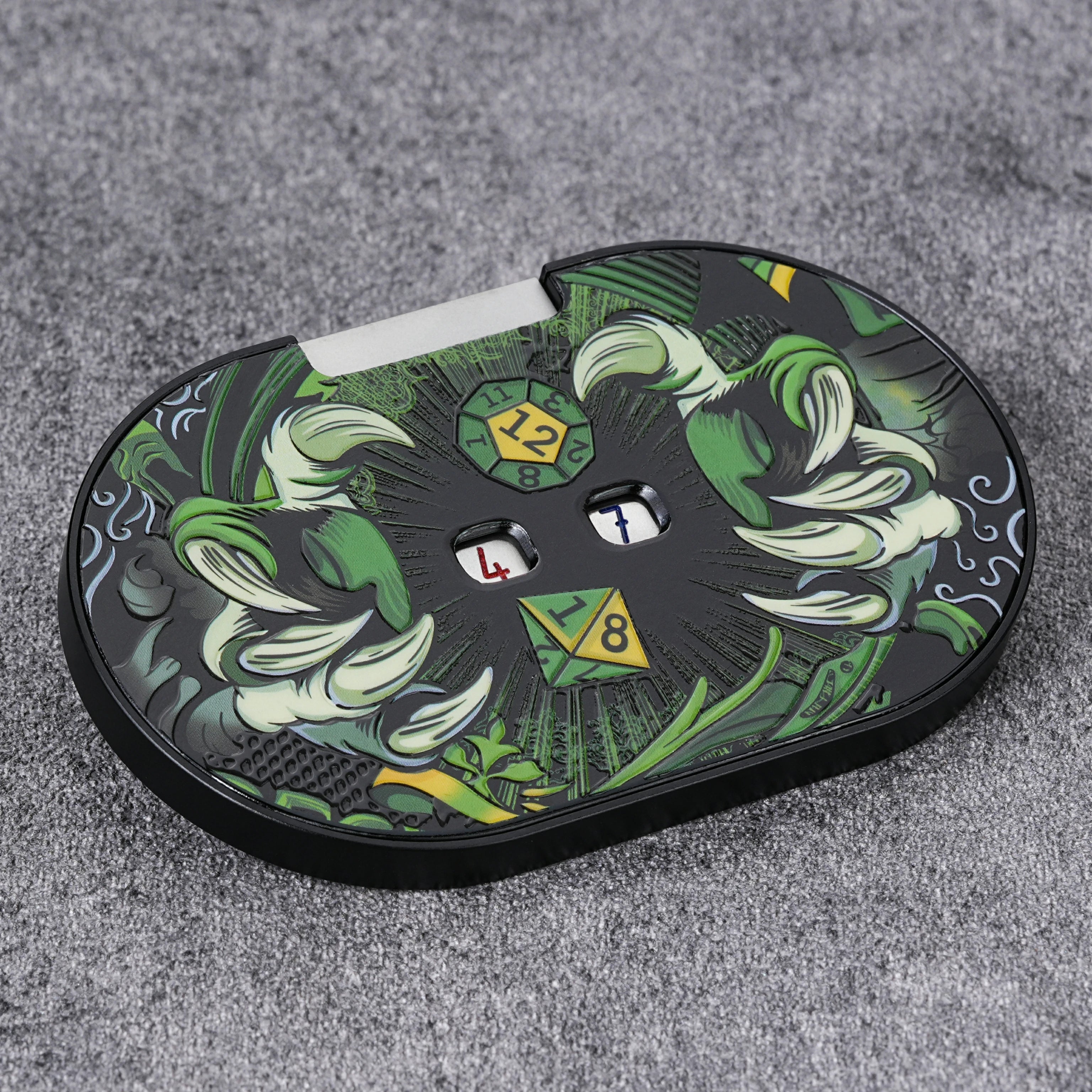 Wild Druid Green Claw Metal Spinner Dice